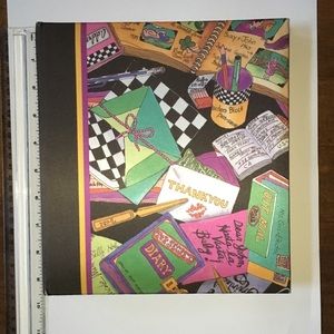 RARE Vintage Nicole Miller Silk Colorful Photo Album